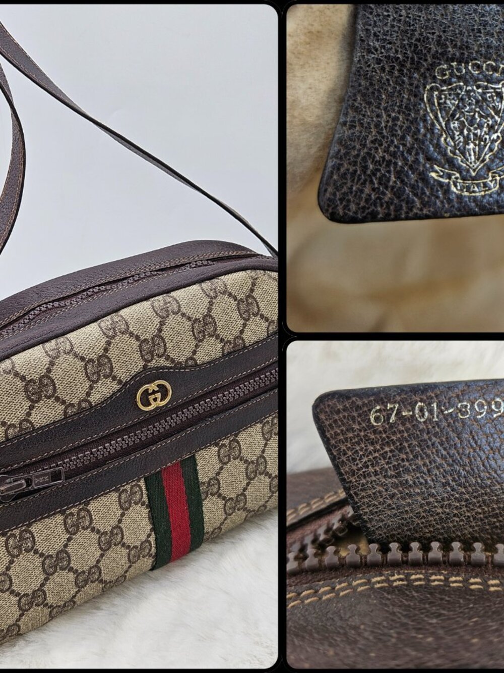 Gucci Supreme Web Sherry Line shoulder bag - Picture 3 of 17